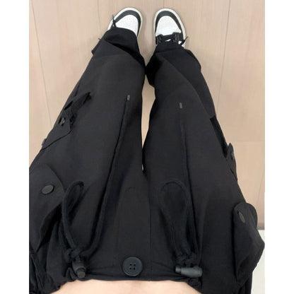 Womens High-Waisted Loose Straight-Leg Quick-Dry Pants
