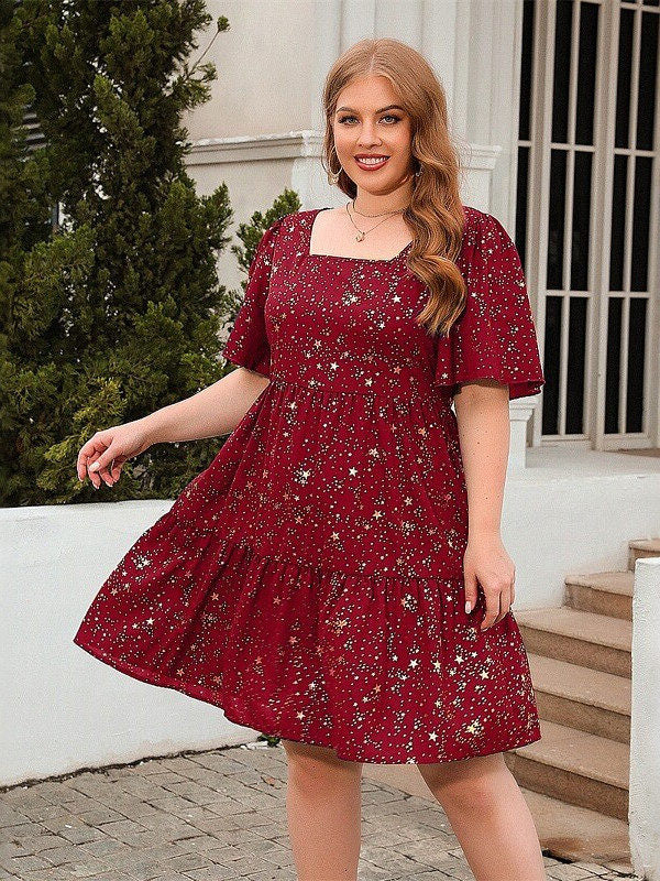 Casual loose-fitting dress for women, midi skirt
