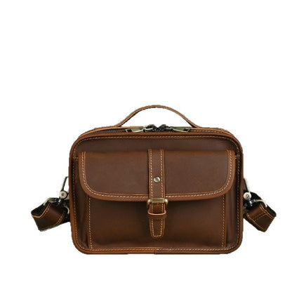 Men's retro crossbody single-shoulder bag