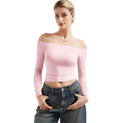 One-shoulder T-shirt