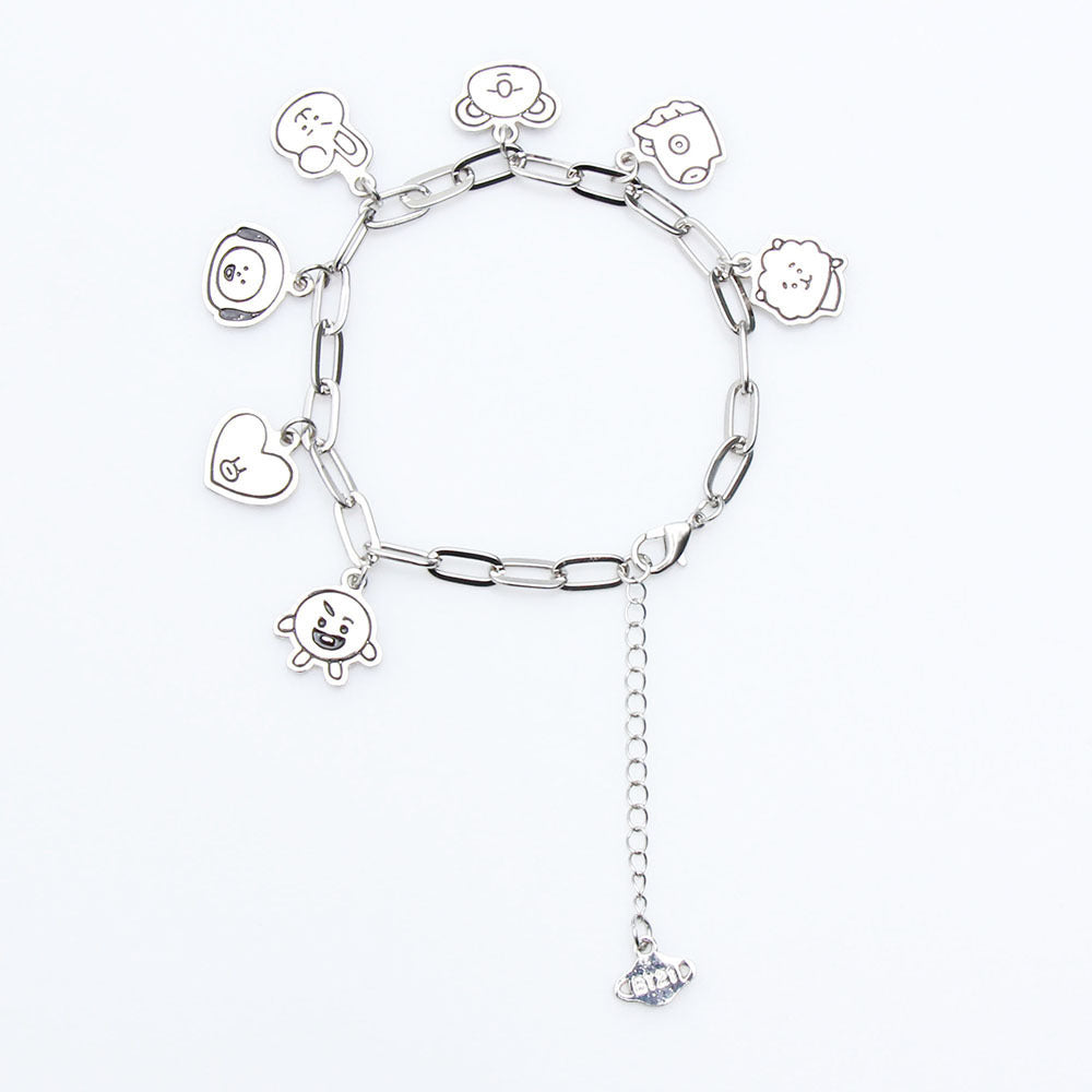 Bracelet Bulletproof Youth League Official The Same Cartoon Bracelet New Simple Fashion Jewelry For Men And Women