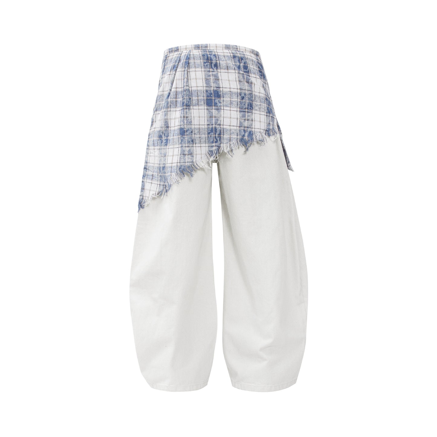 Men's loose-fitting curved jeans