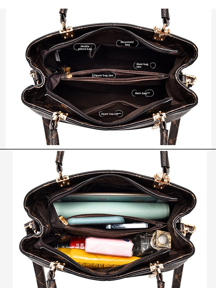 Womens Leather Tote Bag with Adjustable Strap