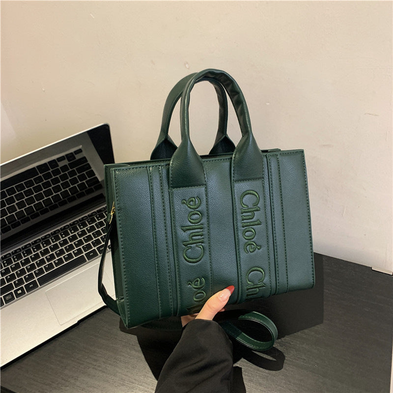 Popular letter-shaped tote bag