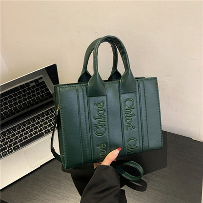 Popular letter-shaped tote bag