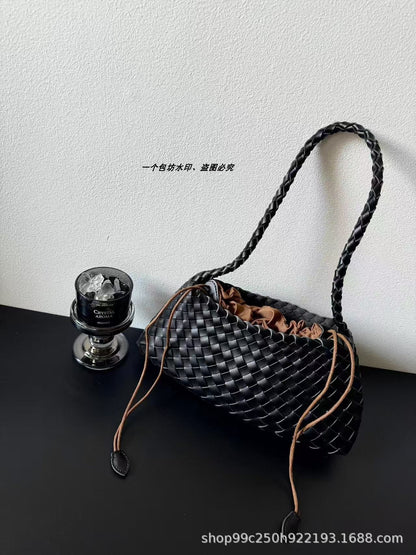 Genuine leather hand-woven bags