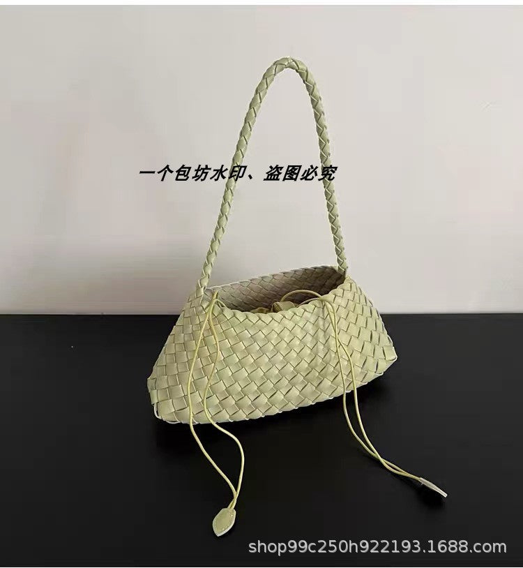Genuine leather hand-woven bags