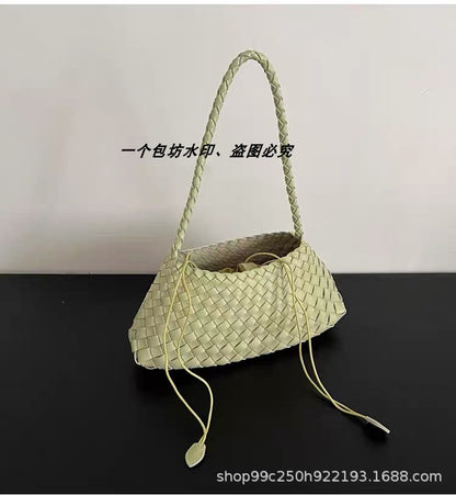 Genuine leather hand-woven bags