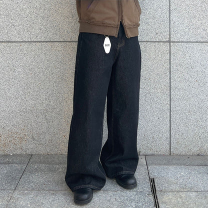 Loose Wide Leg Denim Pants for Men