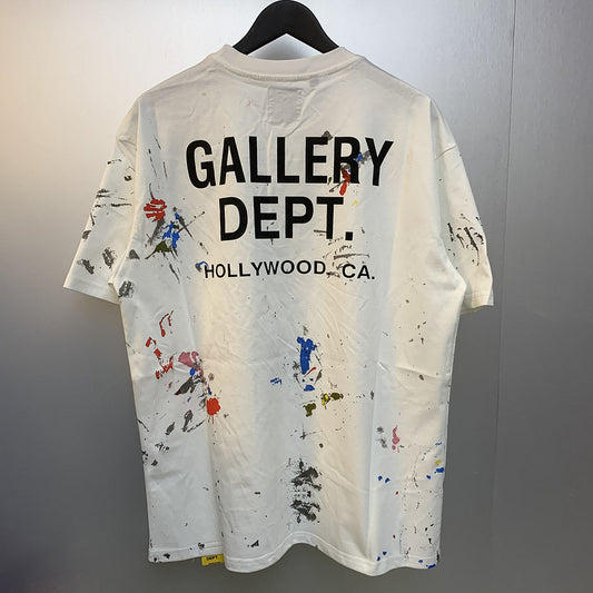 Cross-border Foreign Trade GALLERY DEPT 25SS New Meichao High Street Splash Ink Graffiti Men and Women Couple Short-sleeved T-shirt