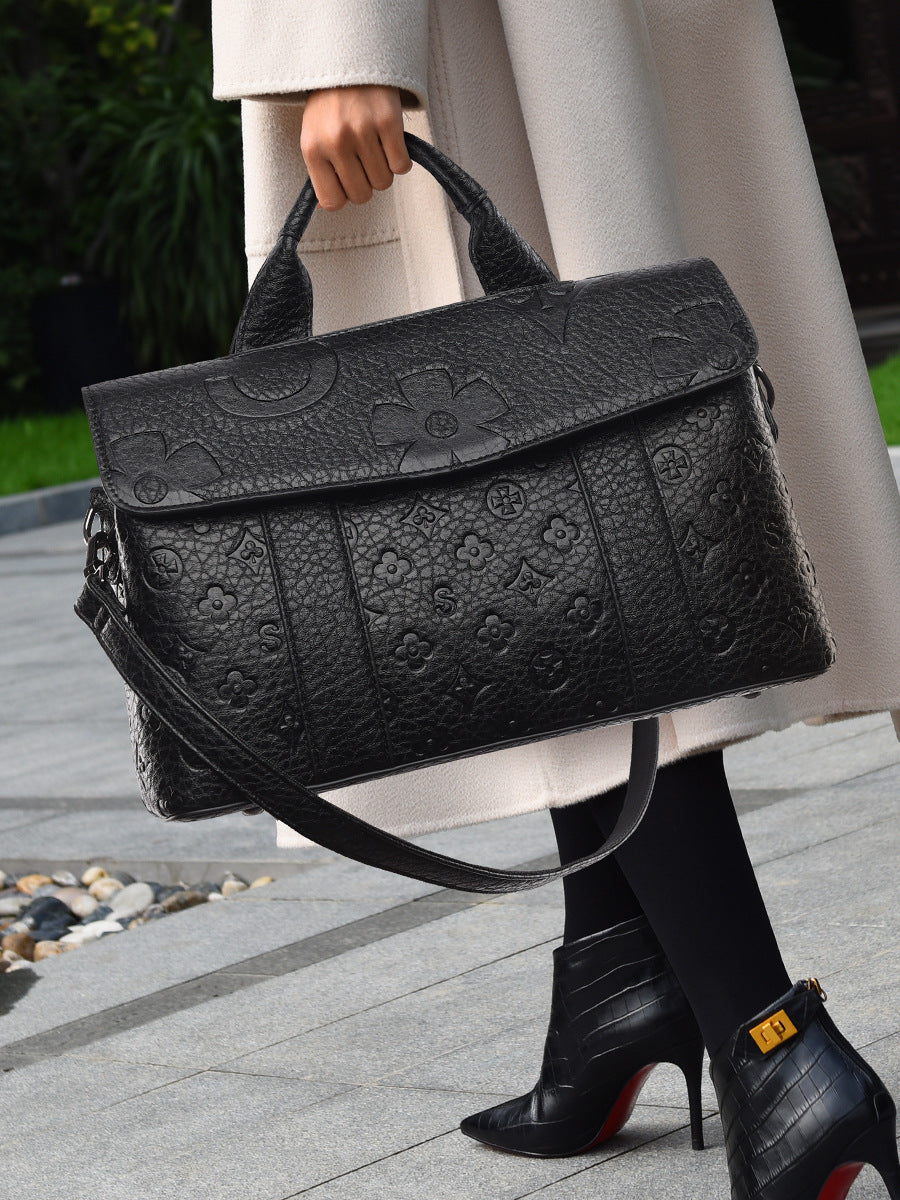 Womens Woven Tote Bag for Work and Commute
