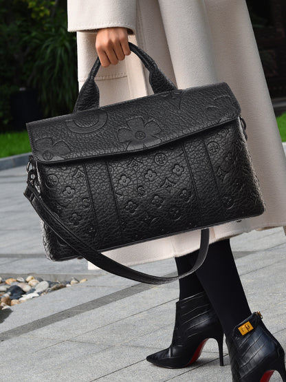 Womens Woven Tote Bag for Work and Commute
