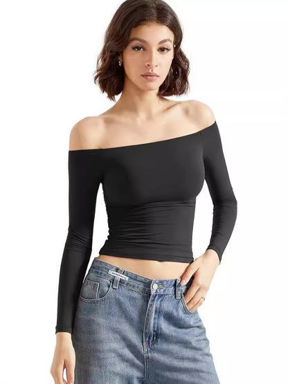 One-shoulder T-shirt