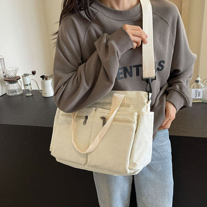 Corduroy Multi-compartment Bag