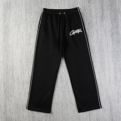 Zippered Casual Pants Set