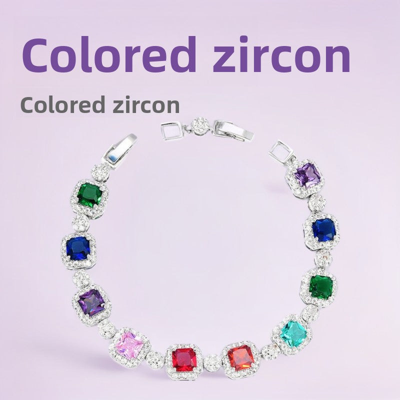 Adjustable full diamond bracelet for women