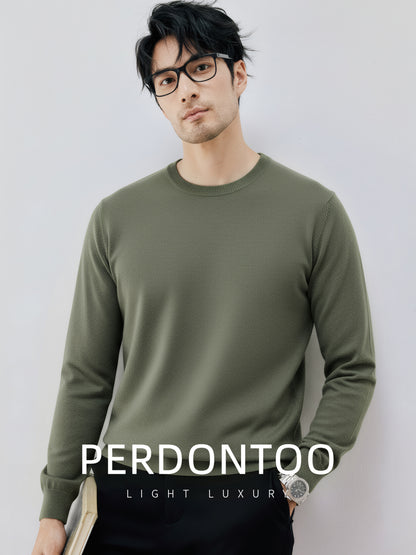 Mens Wool Blend Knit Sweater