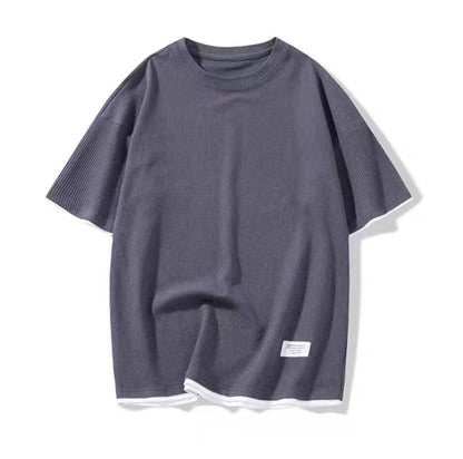 Fake two short-sleeved shorts