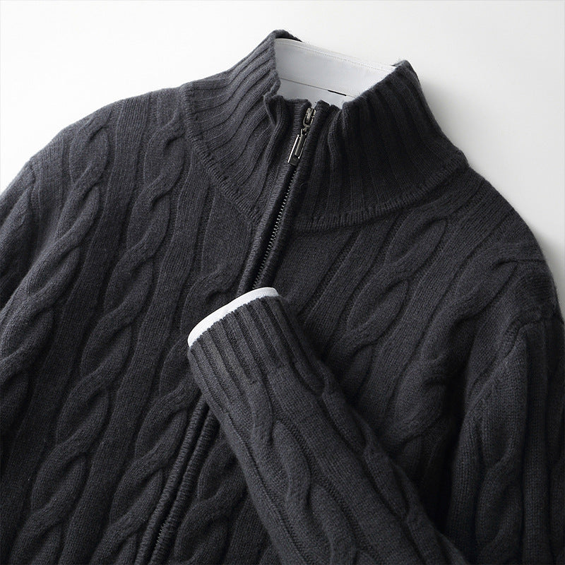 Knitted sweater coat