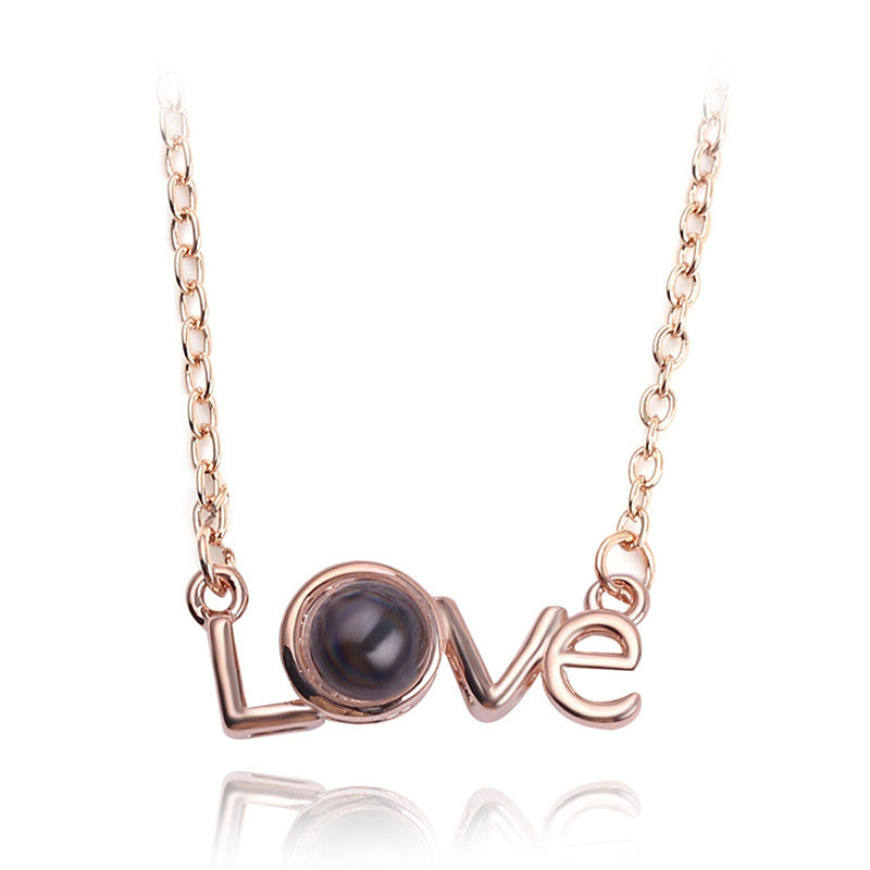 Multilingual Love Message Necklace