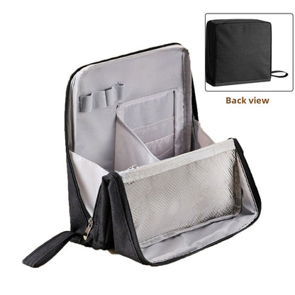 Vertical large-capacity magnetic makeup bag