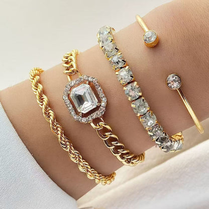 Heart-Shaped Open Bracelet