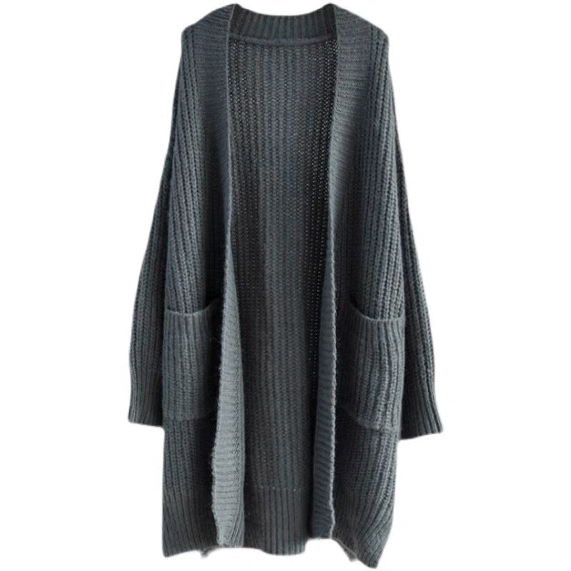 Loose Fit Long Sleeve Knitted Cardigan for Women
