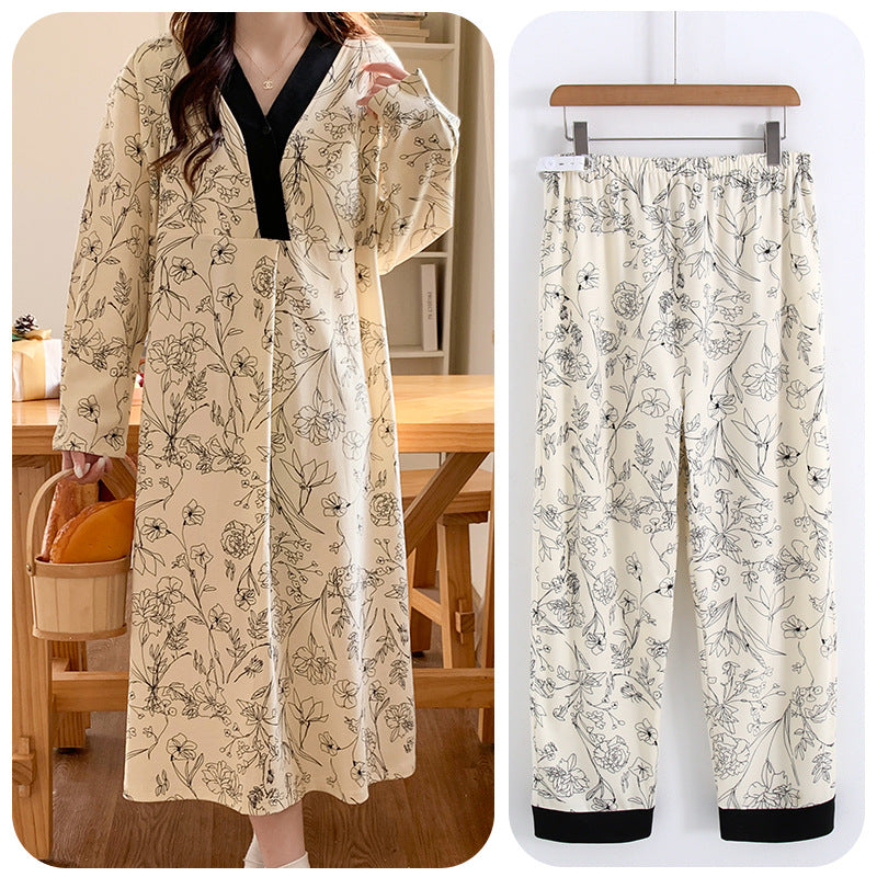 Postpartum sleep gown