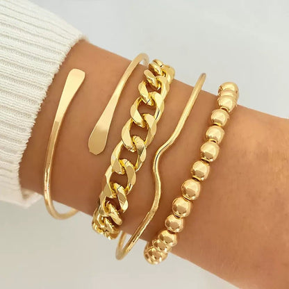 Metal six-piece bracelet set