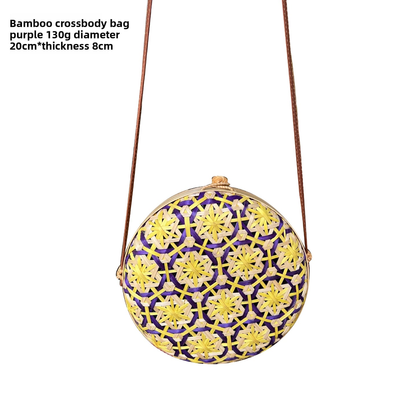 Vintage rattan crossbody bag