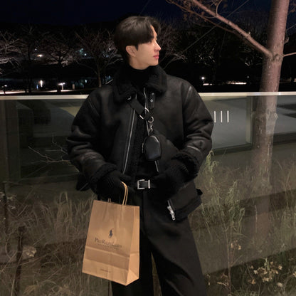 Mens Stand Collar Winter Coat