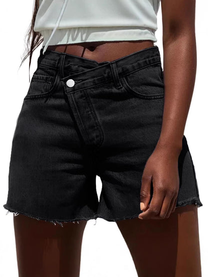 Womens High Waist Denim Shorts