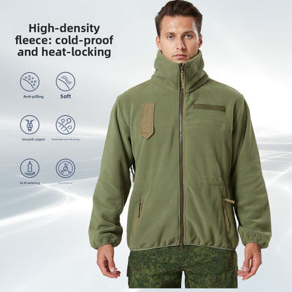 Stand-up collar fleece jacket