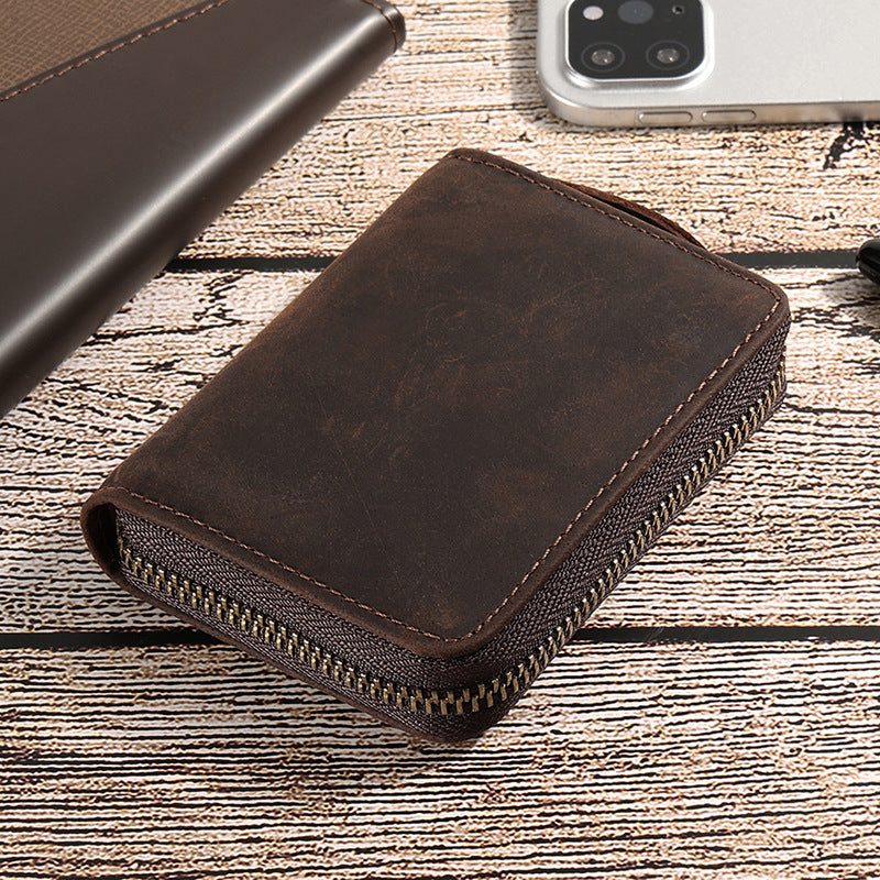 Genuine Leather Multi Card Holder Organizer