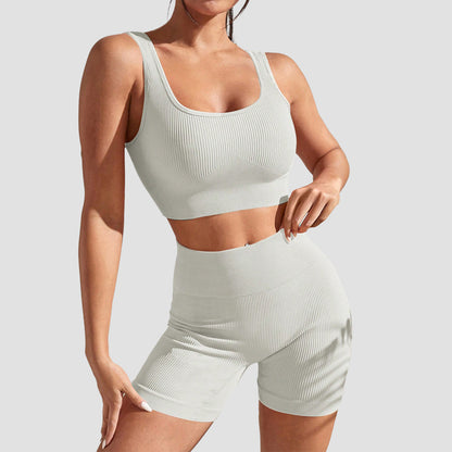Women's Yoga Sports Set with Built-in Bra