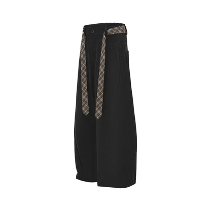 Loose-fitting men's casual workwear curved trousers