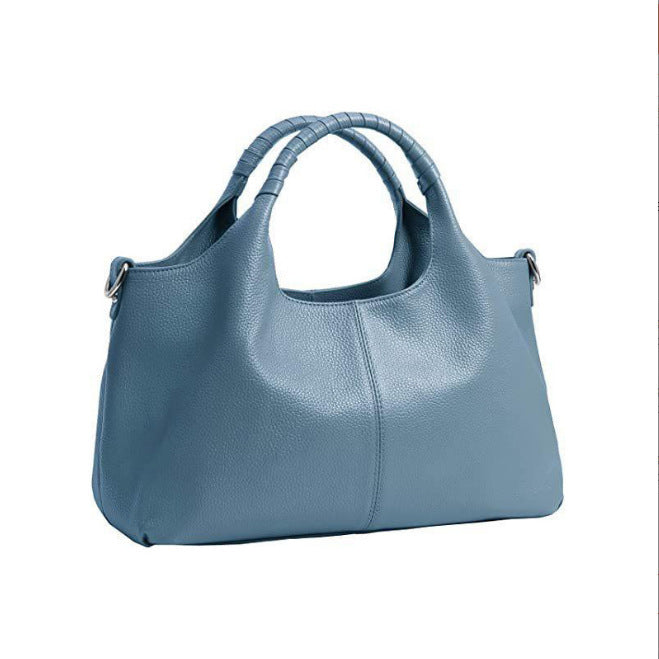 Fashionable Soft Leather Crossbody Tote Bag for Women