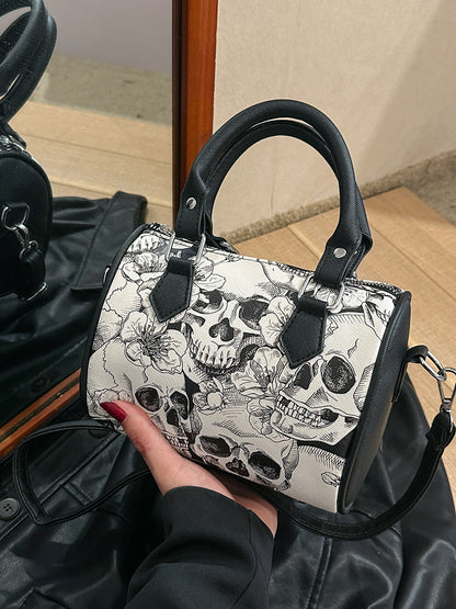 Fashion Skull Print Womens Shoulder Bag
