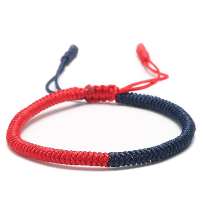 10pcs Multi Color Tibetan Buddhist Good Lucky Charm Tibetan Bracelets Handmade Knots Rope Bracelet