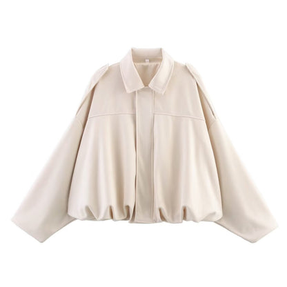 Women's suede jacket coat