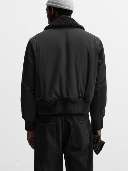 Men's Stand Collar Cotton Blend Jacket
