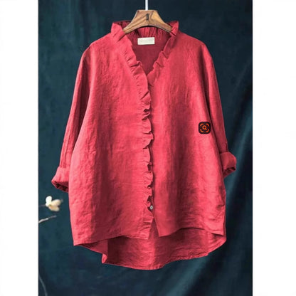 Women's Loose Print Round Neck T-shirt