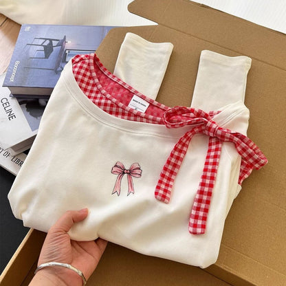 Fake Two-piece Long-sleeved T-shirt