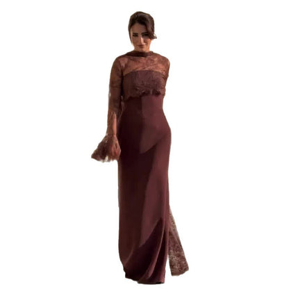 Women's Elegant Lace Waist Dress