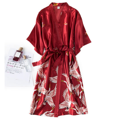 Silk Style Bridal Loungewear Nightgown