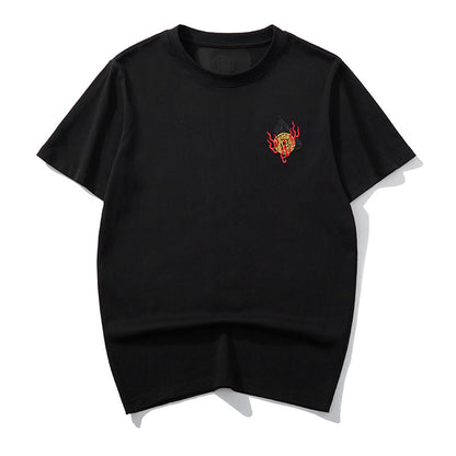 Dragon-pattern short-sleeve T-shirt
