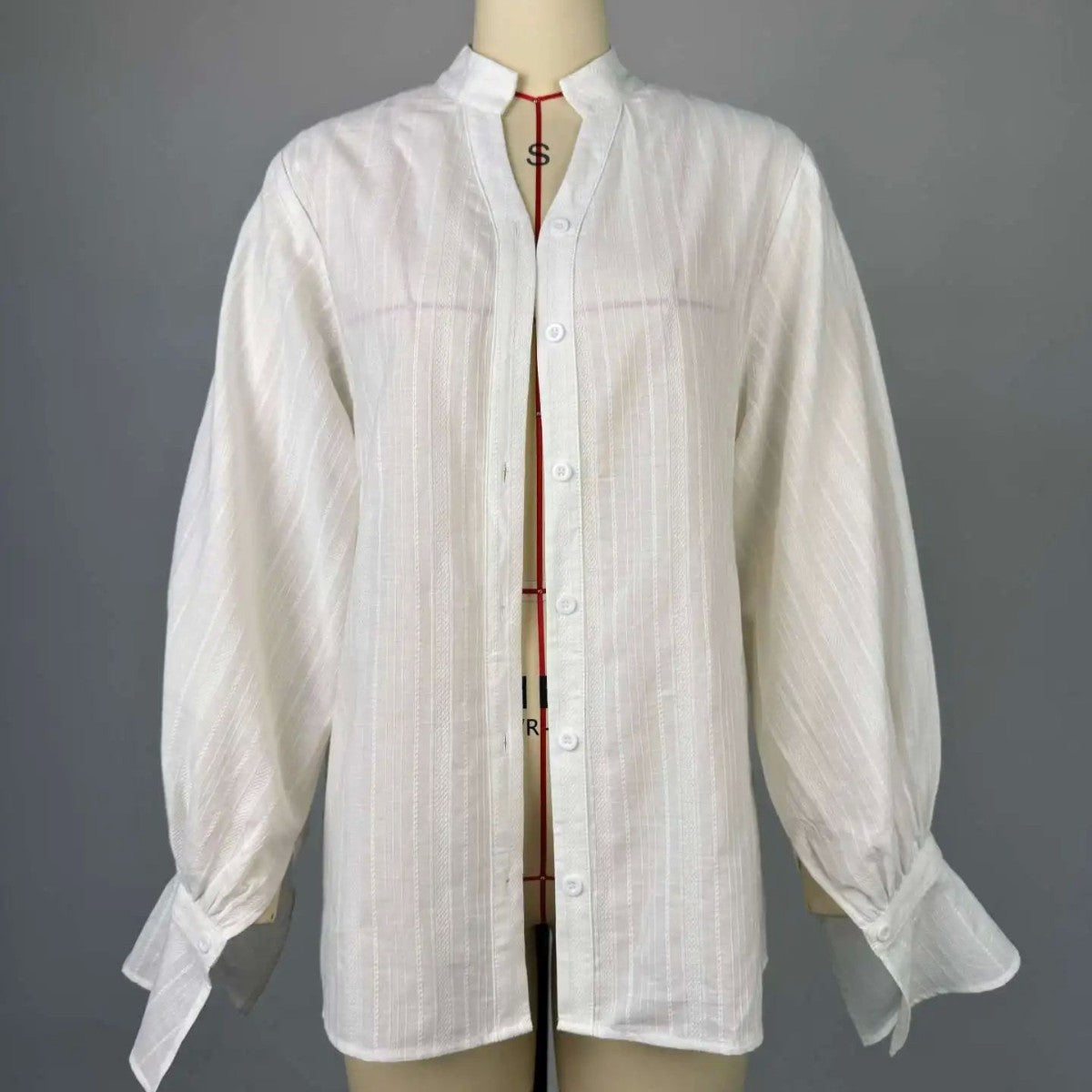 Stand Collar Loose Long Sleeve Shirt