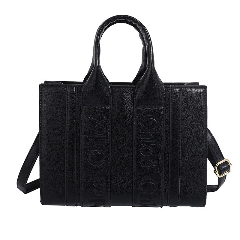 Popular letter-shaped tote bag