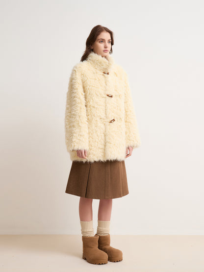 Women's sheepskin fur coat
