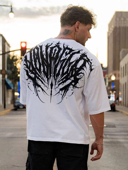 Printed Cotton Short-sleeved Sports T-shirt